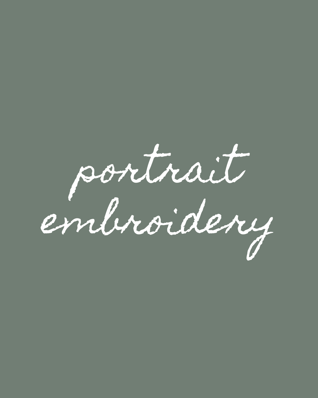 Portrait Embroidery