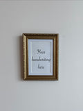 Gold detail frame - 6 x 4 inch opening (with mat)