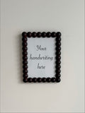 Brown beaded frame - 8 x 10 inch opening
