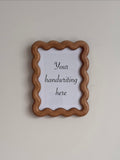 Brown wavy 6 x 4 frame