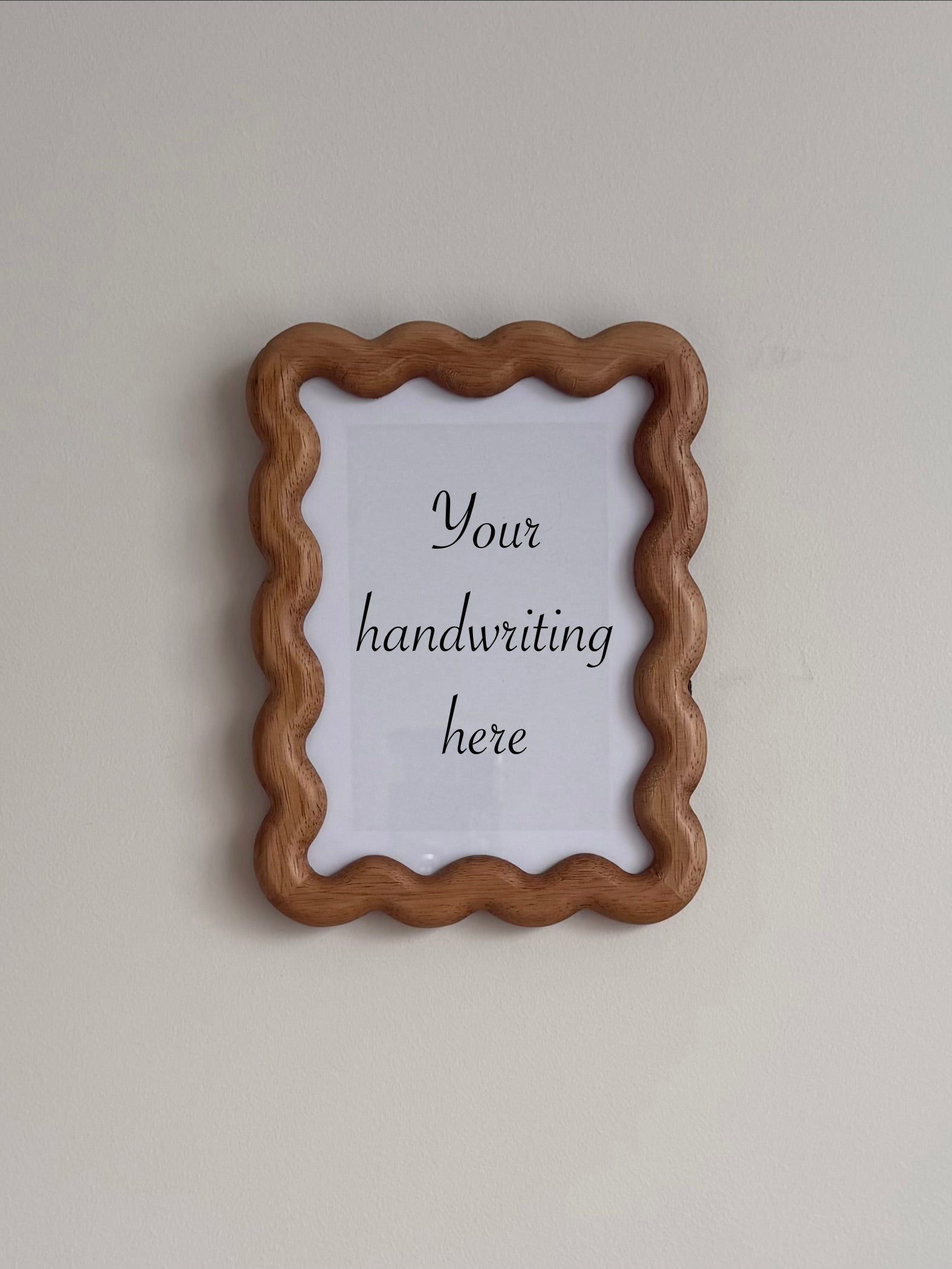 Brown wavy 6 x 4 frame