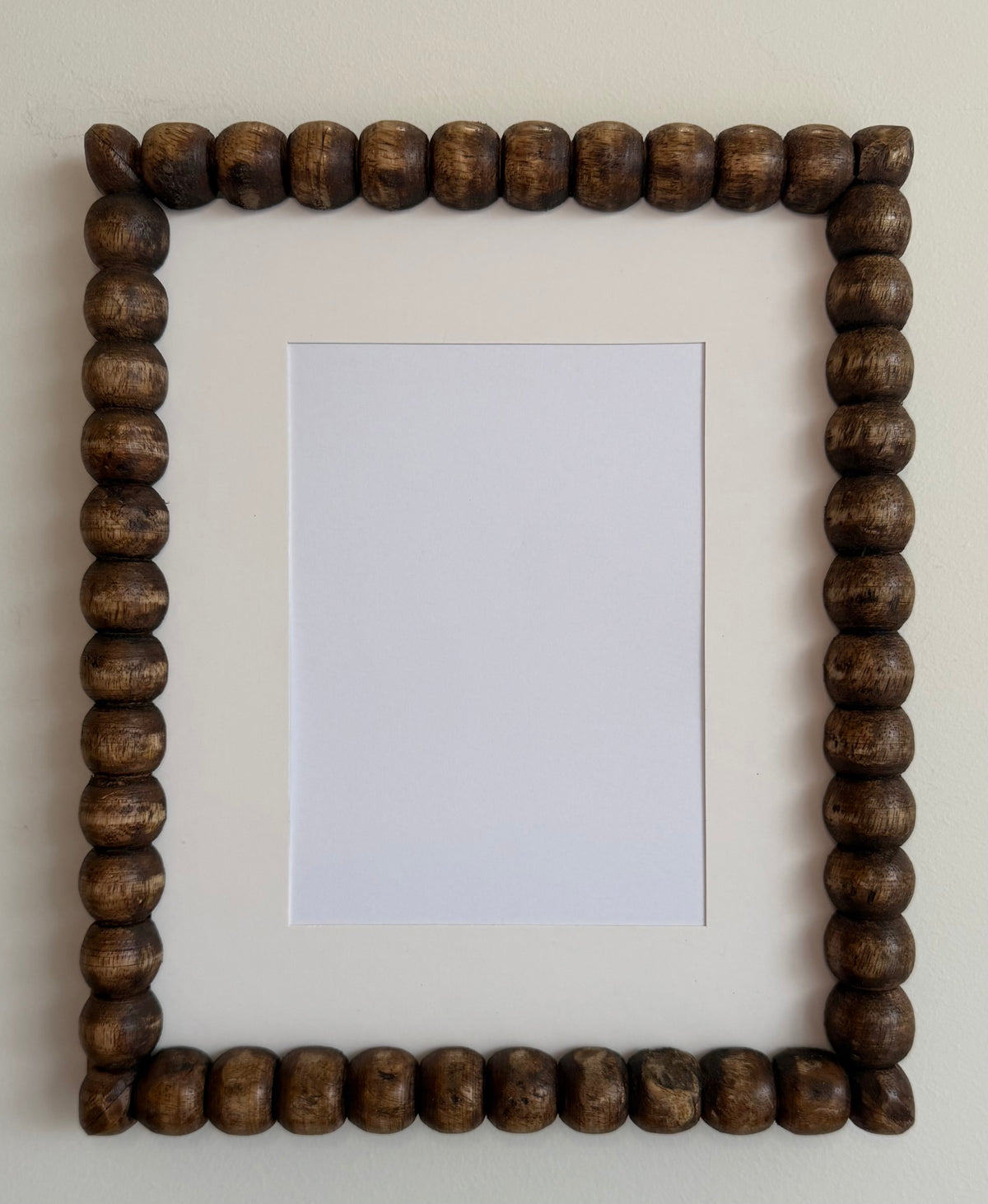 Wood bobbin frame